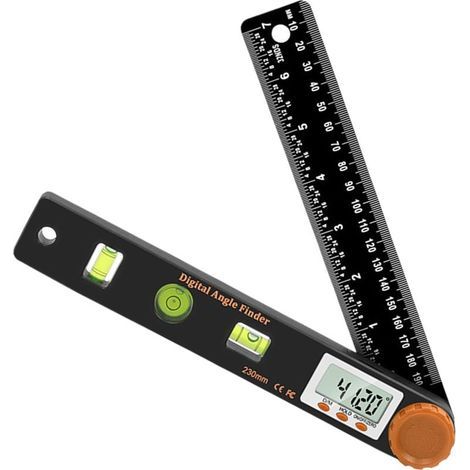 Digitaler Winkelmesser 7 Zoll (230 mm) mit LCD-Anzeige, 4-in-1-Digitalwinkelmesser für Schreiner (1/5)