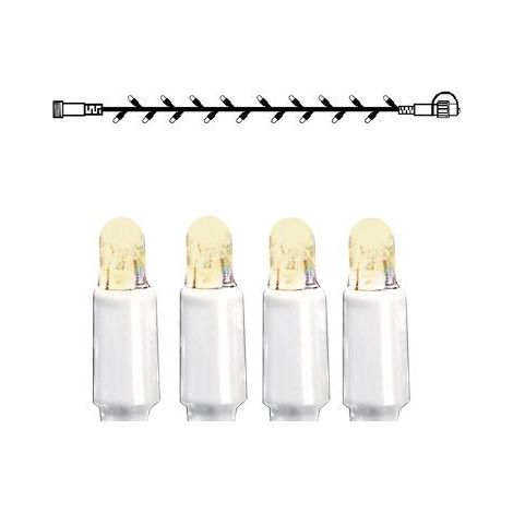 System LED "LED-Lichterkette 5m" 50 LEDs warmweiß, IP44, Kabel weiß