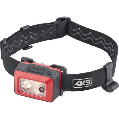 4k5-tools WP 400 lampada frontale LED nera impermeabile