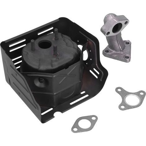 Silencieux d'échappement complet en fer pour moteur GX240 GX270, avec joint et tube d'admission, kit pièces moteur (1/5)