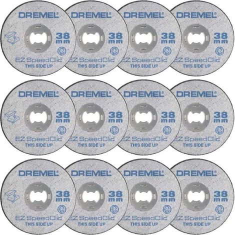 12 - Disque À Tronçonner - Accessoire Rotatif - Découpe Métaux - Système EZ SpeedClic - Pour Acier Inox Aluminium Cuivre - Gris - 38mm (1/5)