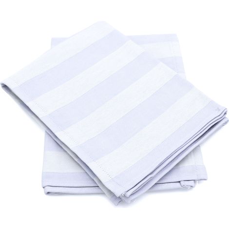 Lot de 2 torchons de cuisine toile coton PAT II 50x70 cm (1/5)