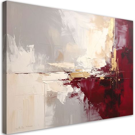 Leinwandbilder Burgunderrot beige Abstrakt 30x20 (1/5)
