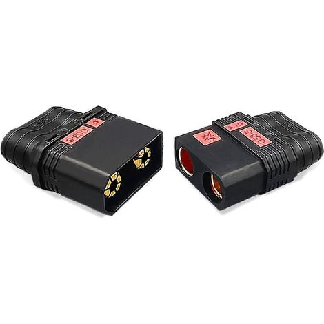 Connecteur de batterie robuste QS8-S, connecteur plaqué or anti-étincelles, grande prise d'alimentation pour la protection des plantes RC (1/5)