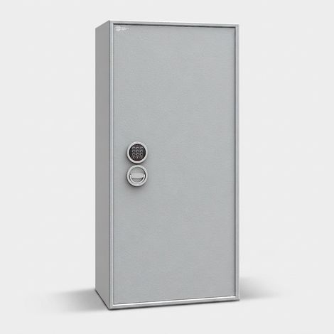 Armadio portafucili con serratura elettronica Siegen Max Kombi S1 Imp 60x35 - Grigio chiaro (1/4)
