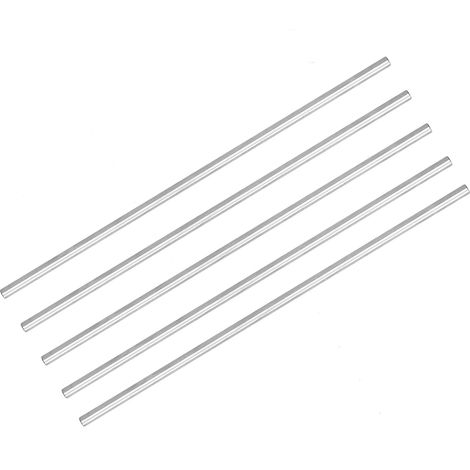 Lot de 5 tiges rondes en acier inoxydable, axe droit de 6mm, kit d'accessoires pour robot jouet DIY, 4100-0006-0250 (1/5)