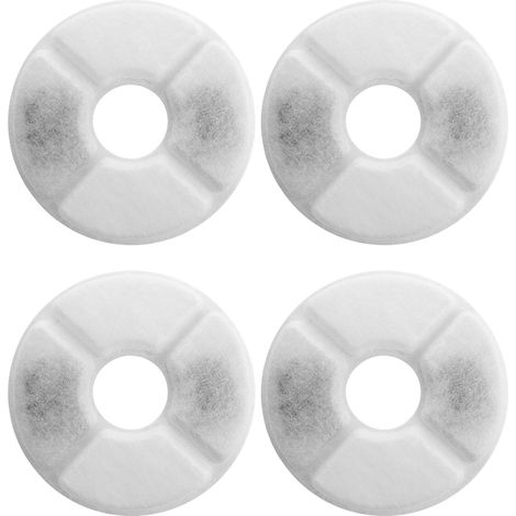 Filtri per fontanella per gatti - 4 pezzi - Compatibili con YOUTHINK HOMMI - Resina di carbone attivo - Ø127mm - Purificazione a 3 strati (1/5)