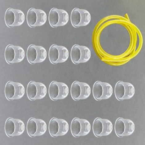 Kit de remplacement d'ampoule d'amorçage pour débroussailleuse GX22/GX25/GX31/GX35, lot de 20 + ligne de carburant de 0,6 m, diamètre 19 mm