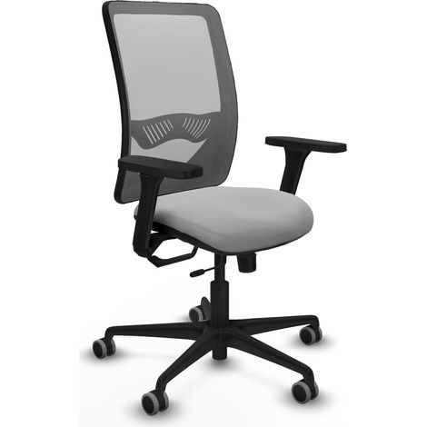Silla de oficina piqueras y crespo Zulema gris nylon ergonómica (1/2)