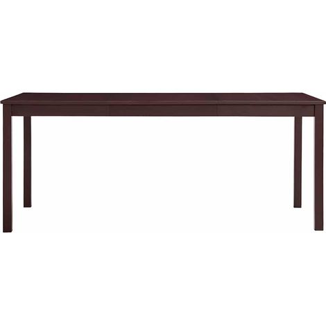 Maison Exclusive - Esstisch Dunkelbraun 180 x 90 x 73 cm Kiefernh (1/5)