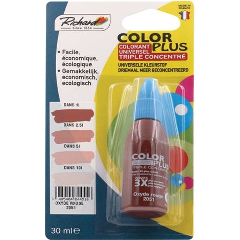 Color Plus 3x 30cc Blist Oxyd Rouge - Color Plus