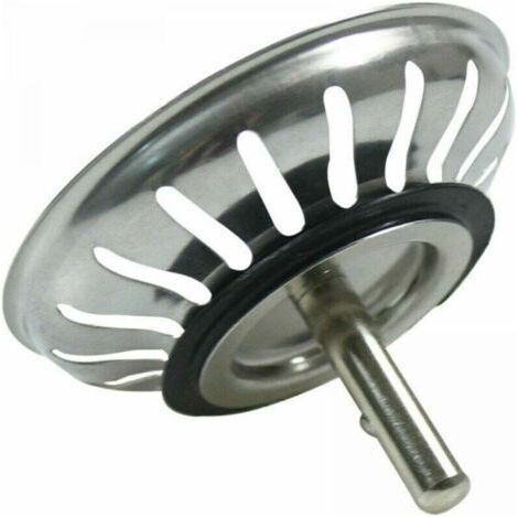 1pc Panier Pour Bonde d'Évier de Cuisine 79.3 mm - Crépine Universelle Acier Inoxydable, Bouchon Panier Pop-Up, - Lavable Lave-vaisselle, Ne se Bouche & Ne Déborde Pas (1/4)