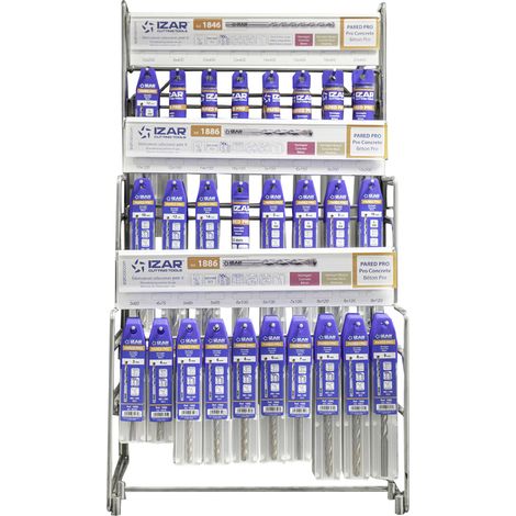 Displays y Presentaciones - 4995 - Disp. 07 - Broca Punta Metal Duro Pared Profesional IZAR