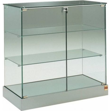 Banco Vendita Vetrina L93xP60xH90 cm CRISTALLI TEMPERATI ANTE BATTENTI art OF20AL (1/2)