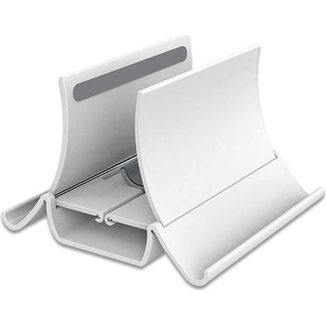 Soporte vertical para portátil, ajustable y retráctil, para todos los modelos (blanco)