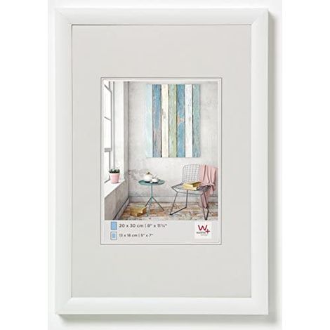 Walther Trendstyle Cornice Portafoto 40x50cm in Plastica Bianco (1/5)