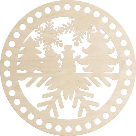 Dessous de verre crocheté de 20 cm pour couvercle de boîte ou panier de Noël (1/5)