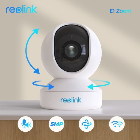 Reolink 5MP Telecamera IP Wi-Fi Interno Dual-Band da 2.4/5 GHz, con 3X Zoom Ottico&Pan&Tilt, Videocamere di Sorveglianza per interni, Audio a 2 Vie e Rilevazione del Movimento per Bambini/Anziani/Ani (1/5)