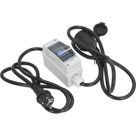 Mobiler digitaler Stromzähler, wasserdicht nach IP65, tragbarer LCD-Bildschirm, 16-A-Verbrauchsanzeige (1/5)