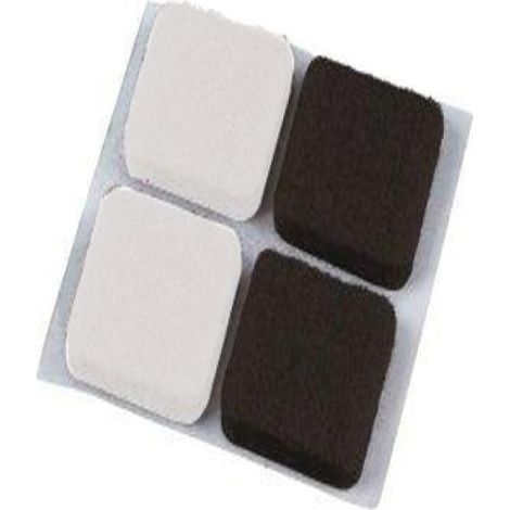 FELTRINO ADESIVO RETTANG. MARRONE 50X100MM MAURER - CF. BLISTER 1PZ