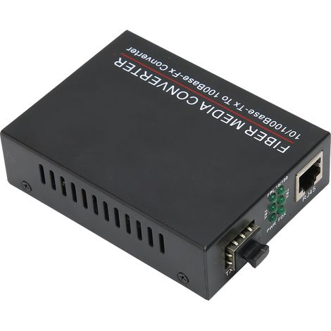 Émetteur-récepteur fibre optique durable TBC-MC3300E-SFP 100M SFP RJ45 Routeur fibre optique Prise 100-240 VEU (1/5)