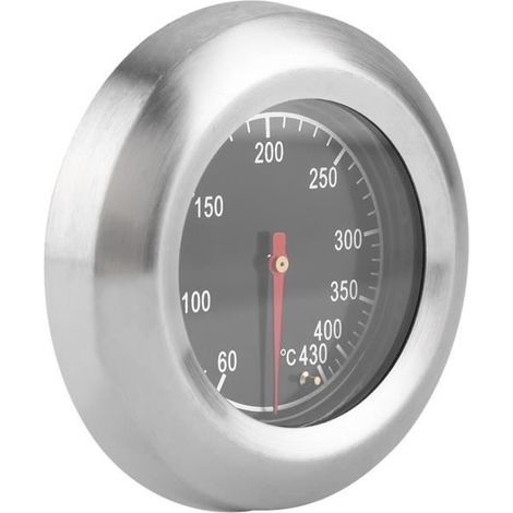 (Edelstahl) 60-430 Grad Celsius Edelstahl-Grillthermometer, Temperaturanzeige für Grill, Smoker, Grill 112314