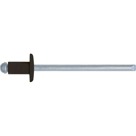 Rivetti in alluminio testa di moro 4,0x10. Prezzo per 100 pezzi. (1/2)