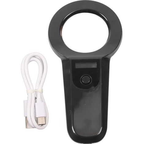 Lecteur de puce électronique pour animaux Bluetooth rechargeable, scanner portable d'identification d'animaux (1/5)