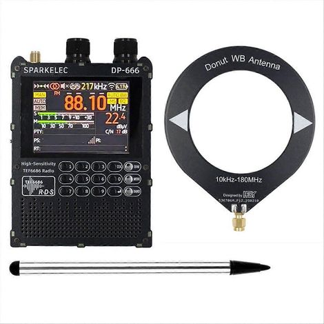 Radio TEF6686 à bande complète, haute sensibilité, écran tactile IPS 2,8 pouces, FM, ondes longues, ondes moyennes et ondes courtes. (1/5)