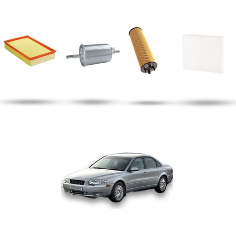 Kit tagliando 4 filtri compatibile con Volvo S80 2.0 20V Turbo 166Kw dal 1998 al 2006 (1/5)
