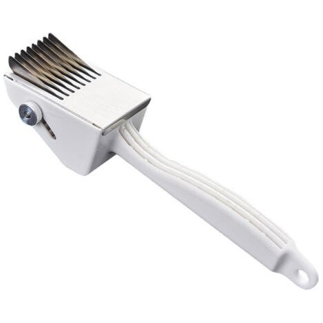 Coupe-calamars et trancheuse à légumes – Outil efficace et pratique doté de 8 lames tranchantes et d'un espacement de 0,4 cm entre les lames, idéal pour couper les oignons nouveaux, les fruits, (1/5)