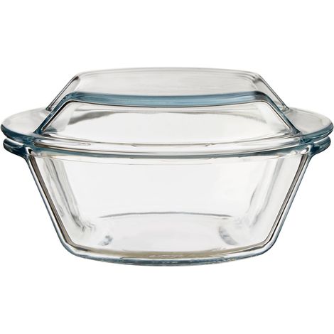 Premier Housewares Small Round Glass Casserole Dish