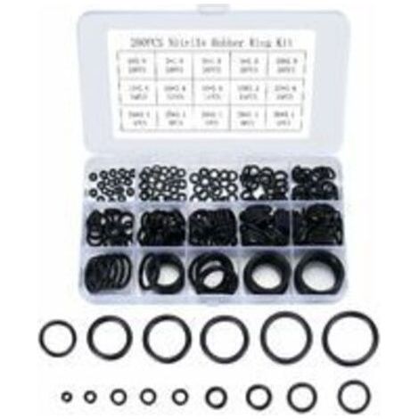 PA 200 Stück O-Ringe, 15 Größen aus Gummi, O-Ringe-O-Ringe zur Isolierung von Rohren, Rohrleitungen (1/4)