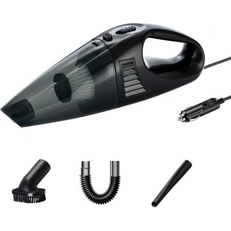 Kabelloser Handstaubsauger fürs Auto Tragbarer, wiederaufladbarer Mini Autostaubsauger Schwarz 3 Aufsätze 3300 Pa (1/4)