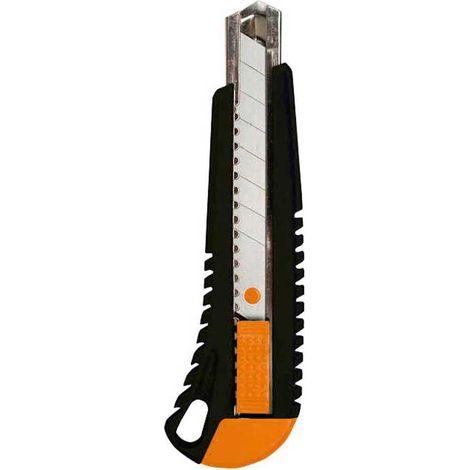 Cutter Ergonómico Fiskars Negro 18 mm de Ancho