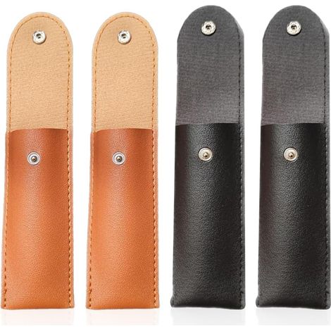 Étui À Couteaux Pliant 4 Pièces, Pressé Et Scellé avec Une Boucle, Résistant À l'usure, Aux Rayures Et Robuste, Portable Et Résistant Aux Collisions. (1/5)