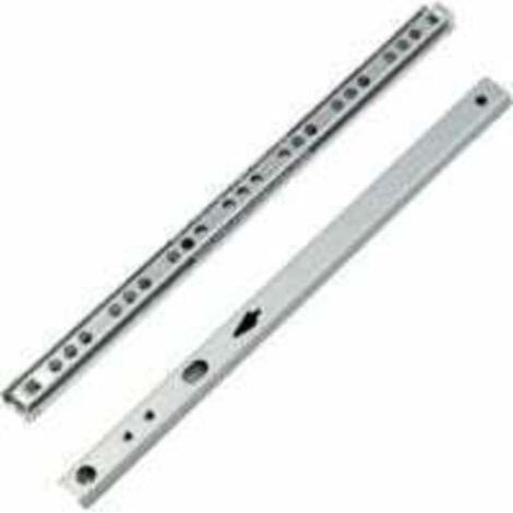 Coulisse Tiroir 2 paire Glissières pour Tiroirs en Métal à Roulement à Billes Coulisses à Bille Rails de Tiroirs à Coulisse Glissières à Roulement à Billes pour Tiroir de Meubles 246x17x10mm