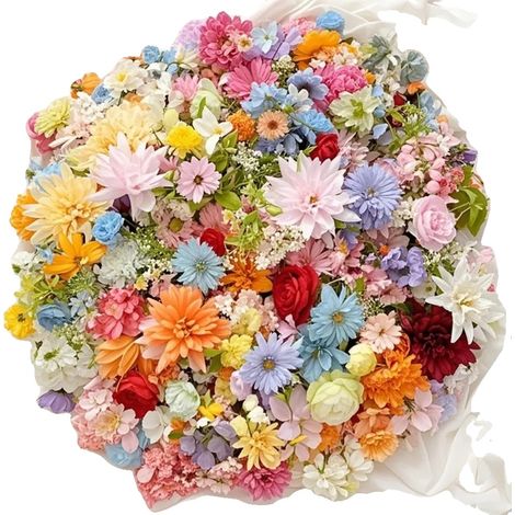 Flores artificiales, decoración del hogar, uso versátil, surtido, 50 piezas x 4-10 cm (1/2)