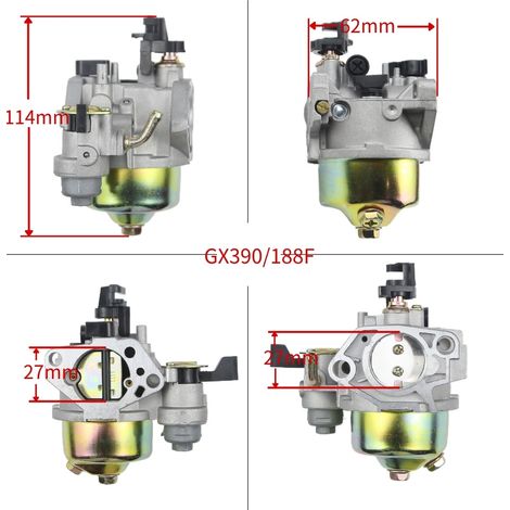 Le modèle 16100-ZF6-V01 est compatible avec les carburateurs GX340/390/188F de 11 à 13 ch (référence 16100-ZE2-W71). (1/4)