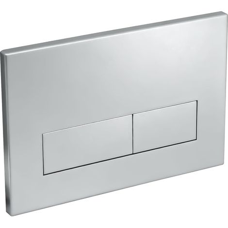 Plaque commande WC suspendu Mat pour Sigma01 20 30, Gris argenté (1/5)