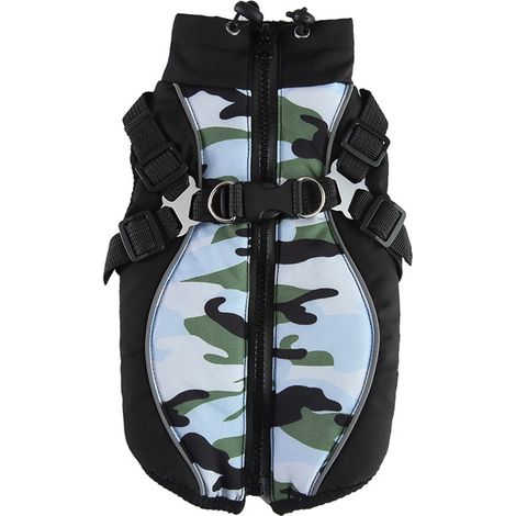 Veste Polaire Fermeture Éclair Pour Chien - Protection Contre Le Froid Légère Et Imperméable - Pour Chiens De Taille Petite À Moyenne - 1 Pièce (1/5)