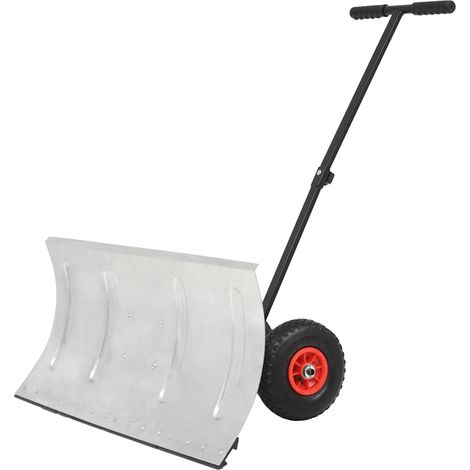 Manual Snowplough with Wheels 100x44 cm vidaXL