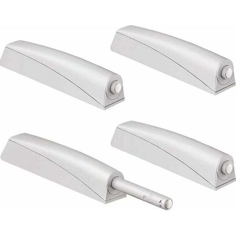 Chiusura magnetica a pressione per ante di armadi, set da 4 pezzi Jiayi, chiusura magnetica a pressione, sistema di apertura a pressione per armadi, ammortizzatore per cassetti - Crezuo