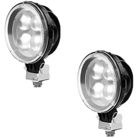2 Stück LED-Luci di lavoro, 20 W, fari antinebbia per veicoli fuoristrada, fari LED supplementari per veicoli fuoristrada, SUV, UTV, ATV, veicoli commerciali pesanti e trattori (1/5)