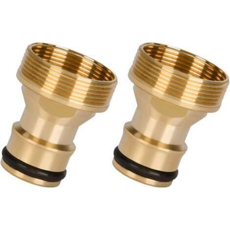 Set mit 2 Gartenschlauchadaptern, Universalverbinder mit M22-Innengewinde und M24-Außengewinde, Universaladapter für Küchenarmatur, Waschmaschine, Garten (1/4)