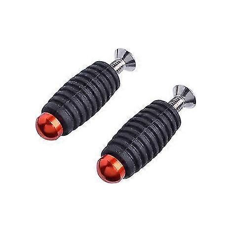 Paar Motorrad-Schalthebel, Bremshebel, Zehenrasten, Pedale M6 Fußrasten für Yamaha, Kawasaki, Honda, Ducati – Orange (1/5)