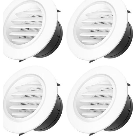 Filet de barbecue rond en plastique blanc de 100 mm pour barbecue extérieur, anti-insectes (1/5)