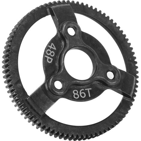 Couronne dentée en acier trempé 48P pour voiture RC Traxxas Slash 2WD 1/10 (pièces améliorées, 86 dents) (1/5)