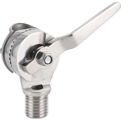 Supports d'antenne VHF marine 84 mm/3,3 po en acier inoxydable 316, visserie de montage à cliquet réglable à 306° (1/5)