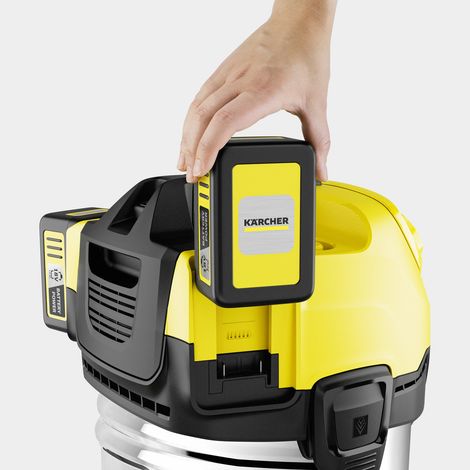 Kärcher WD 4-18 S Aspirateur Jaune et Gris 20L